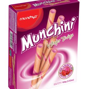 Munchini Strawberry Rendezvius Wafer Stick